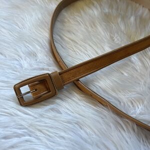 Tanner Suede And Leather Thin Belt